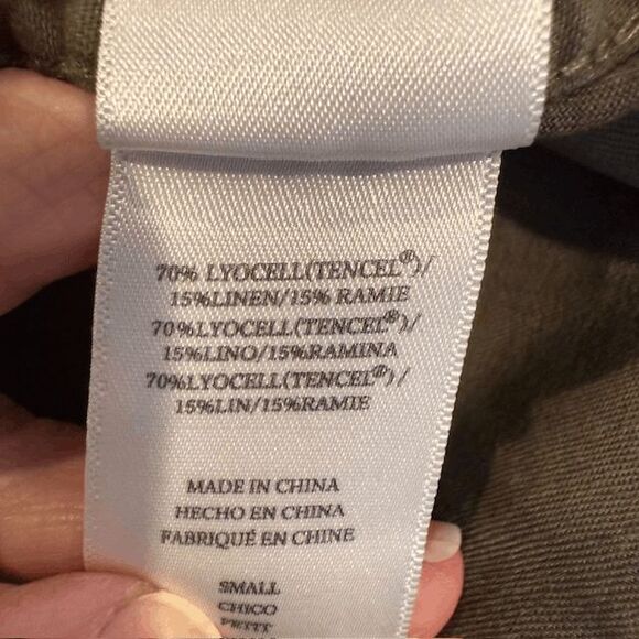 NEW! Rails Sandra Shirt Dress Snap Front Olive Black Tie Dye Size Small - Picture 9 of 14